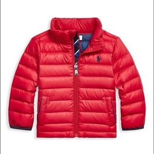 Ralph Lauren Packable Nylon Puffer Jacket (Red)